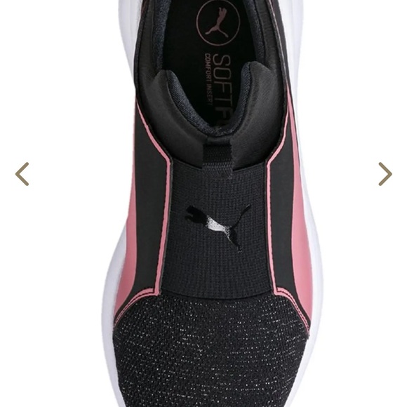 BRAND NEW girl youth puma rebel mid gleam slip on shoes size 5Y - Picture 4 of 7